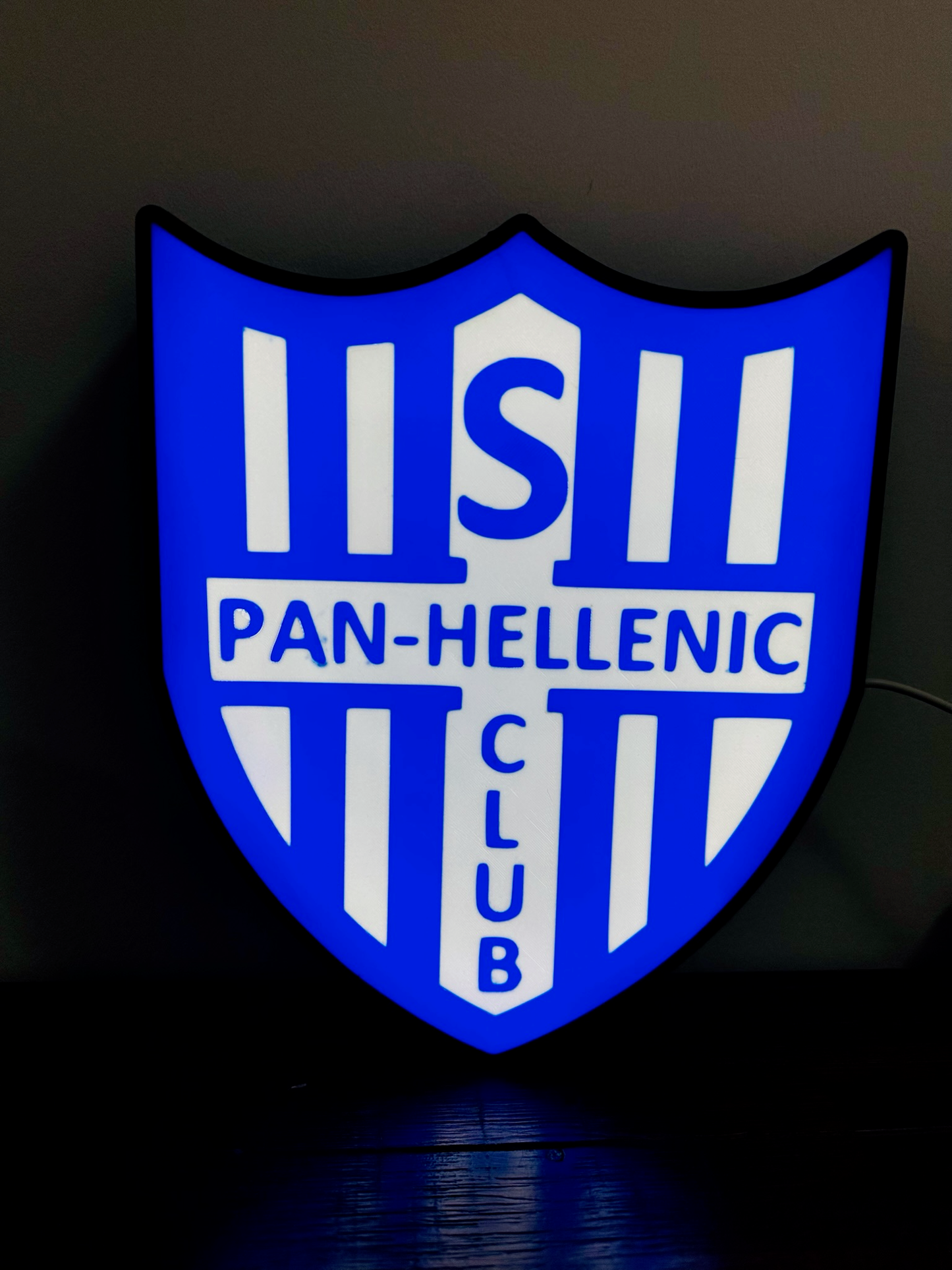 Pan-Hellenic Football Club Logo - Soccer Team Light Up Logo/Sign