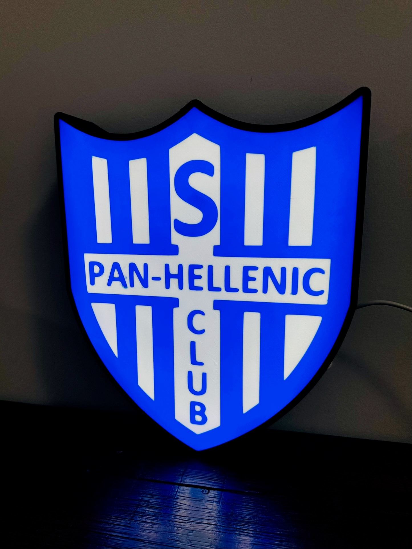 Pan-Hellenic Football Club Logo - Soccer Team Light Up Logo/Sign