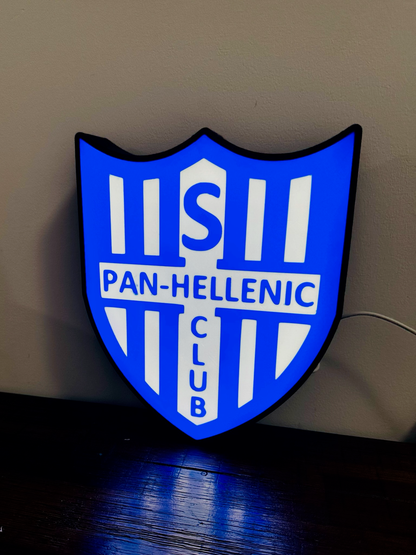 Pan-Hellenic Football Club Logo - Soccer Team Light Up Logo/Sign