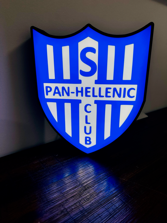 Pan-Hellenic Football Club Logo - Soccer Team Light Up Logo/Sign