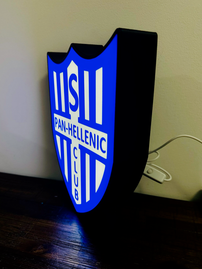 Pan-Hellenic Football Club Logo - Soccer Team Light Up Logo/Sign