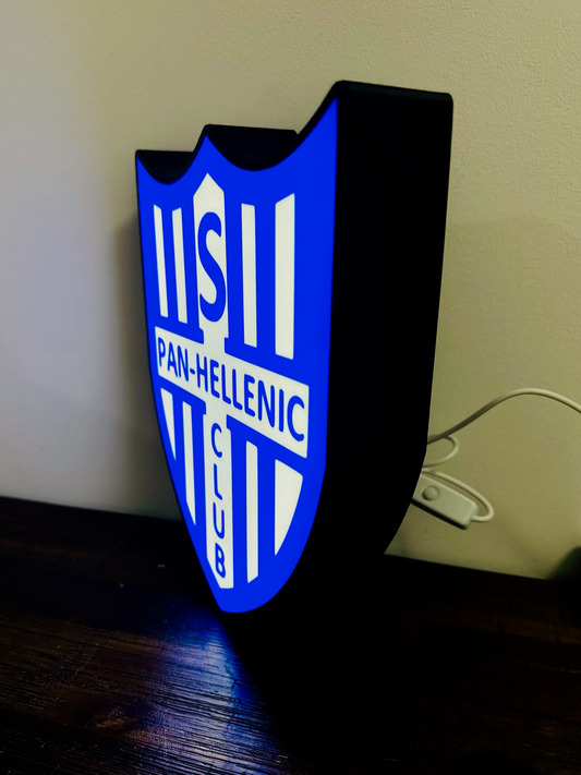 Pan-Hellenic Football Club Logo - Soccer Team Light Up Logo/Sign