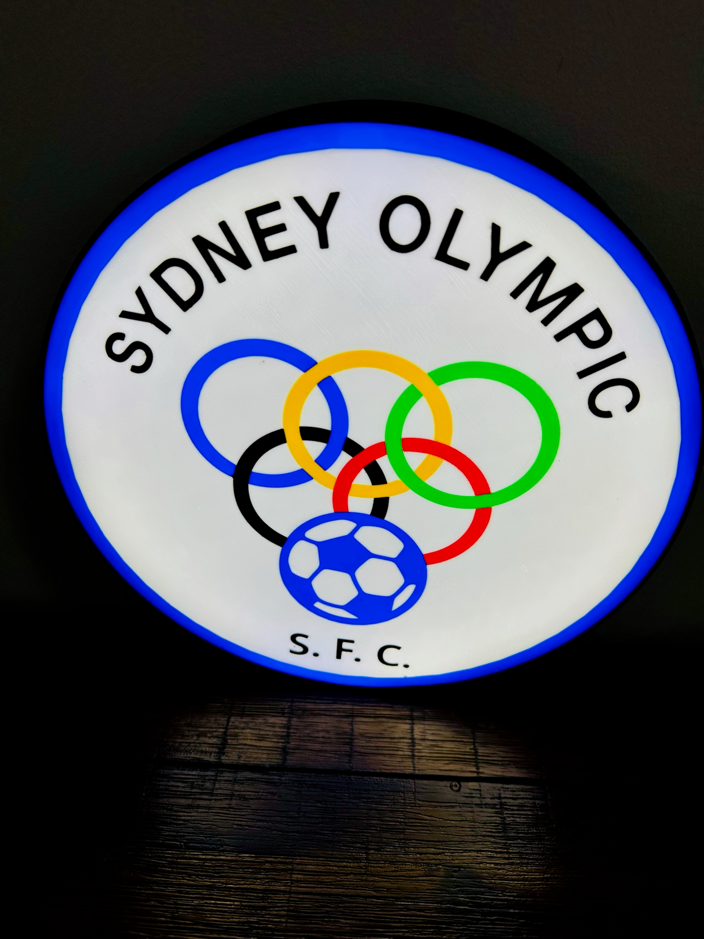 Sydney Olympic FC Light-Up Sign - The Perfect Gift for Football Fans!