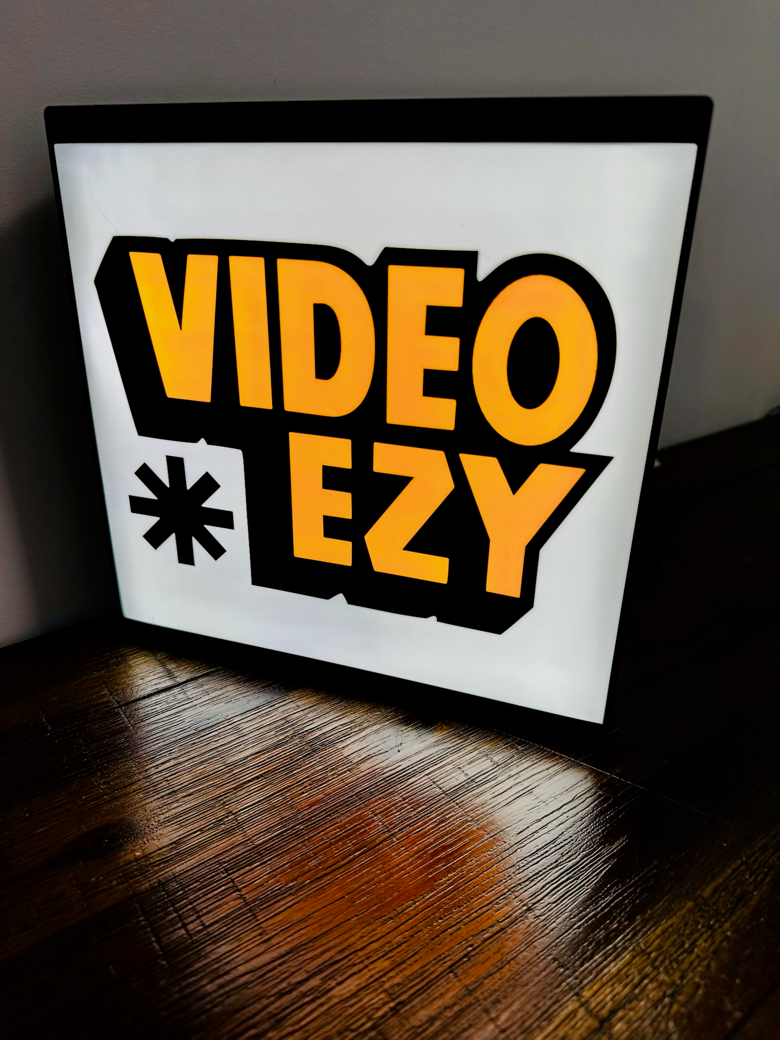 Video Ezy Logo - Light Up Logo/Wall Art