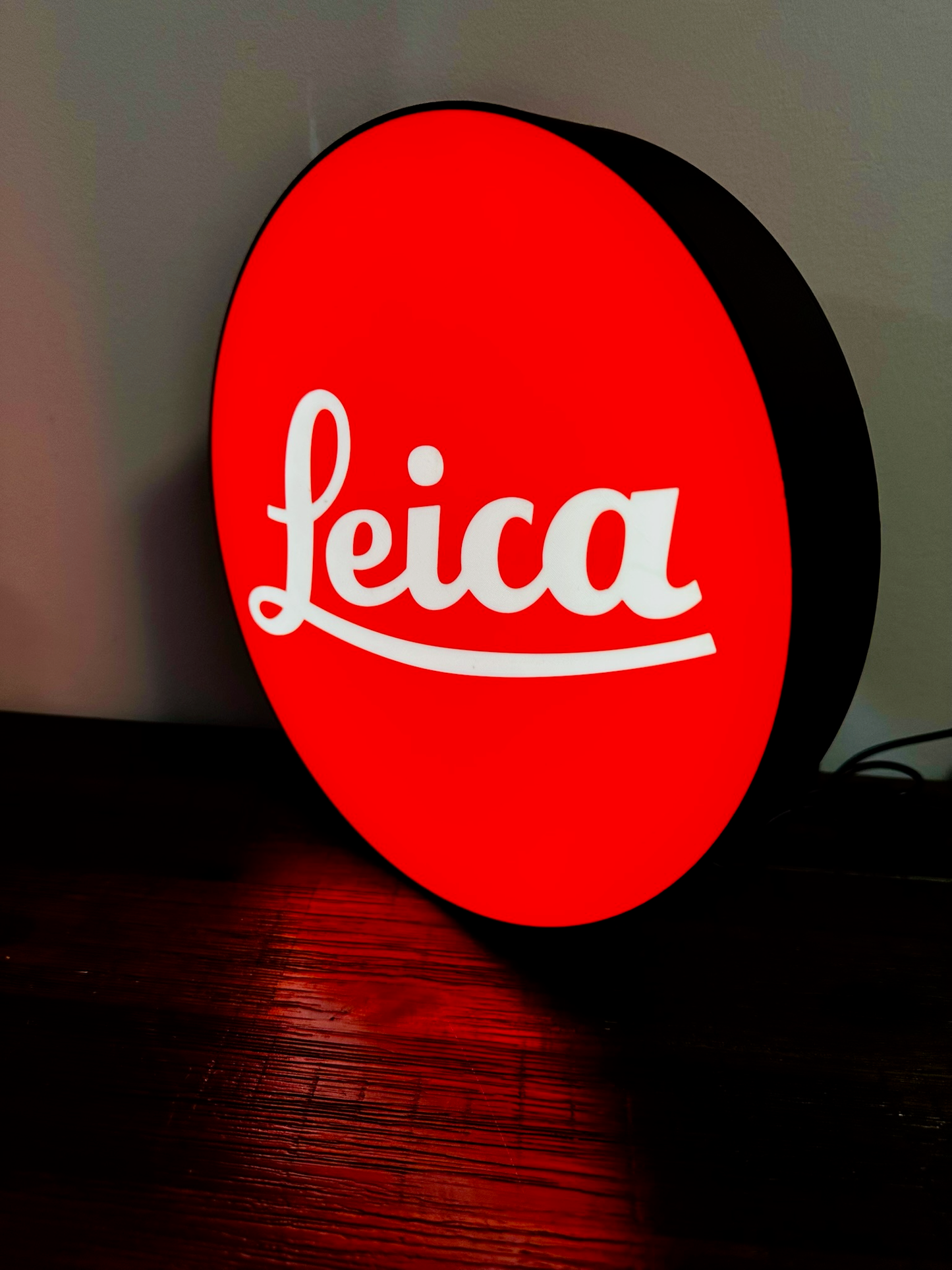 Leica - Camera Brand Logo - Light Up Logo/Wall Art