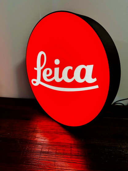 Leica - Camera Brand Logo - Light Up Logo/Wall Art
