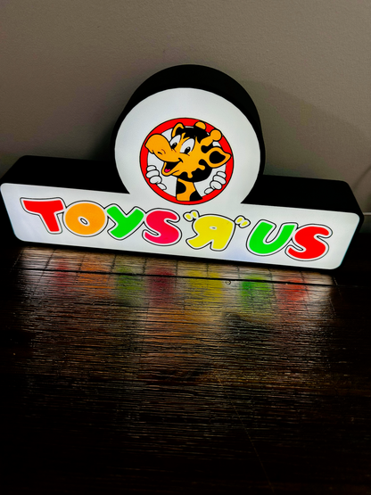 Toys R Us Vintage Shop Brand Logo - Light Up Logo/Wall Art