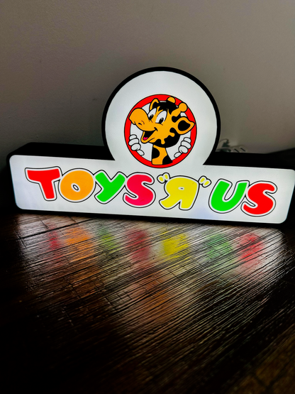 Toys R Us Vintage Shop Brand Logo - Light Up Logo/Wall Art