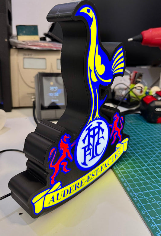 Tottenham Hotspur "Spurs" F.C. Full Logo - Light Up Sign / Night Light - Michael's 3D World