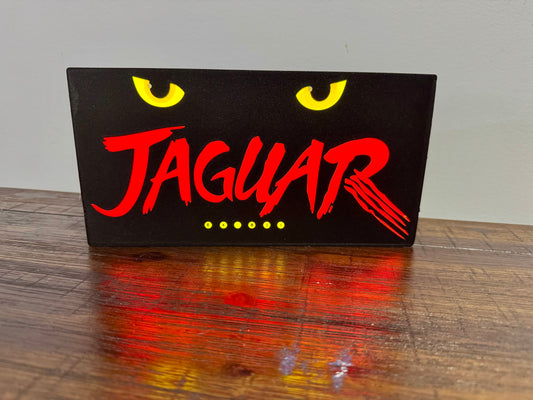 Atari Jaguar Light-up Fan Sign - Wall Art - Night Light - With Jaguar Eyes