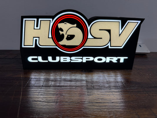 HSV Club Sport Logo - Leuchtschild - Stromversorgung über USB