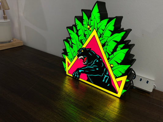 Santa Cruz Natas Panther Skate - Light Up Artwork / Wall Art / Sign