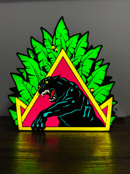 Santa Cruz Natas Panther Skate - Light Up Artwork / Wall Art / Sign