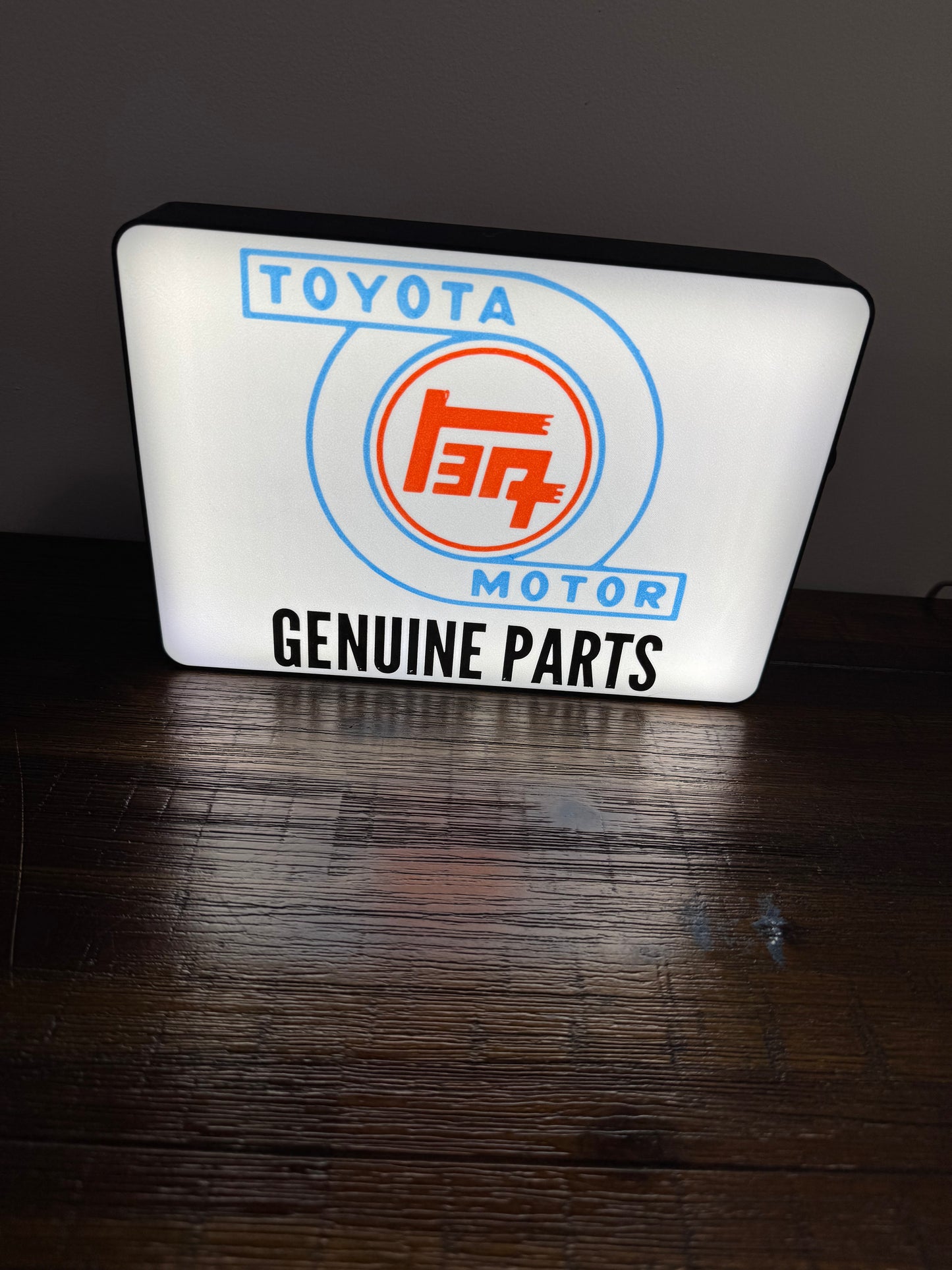 Toyota TEQ Motor - Genuine Parts - Light Up Artwork / Wall Art / Sign