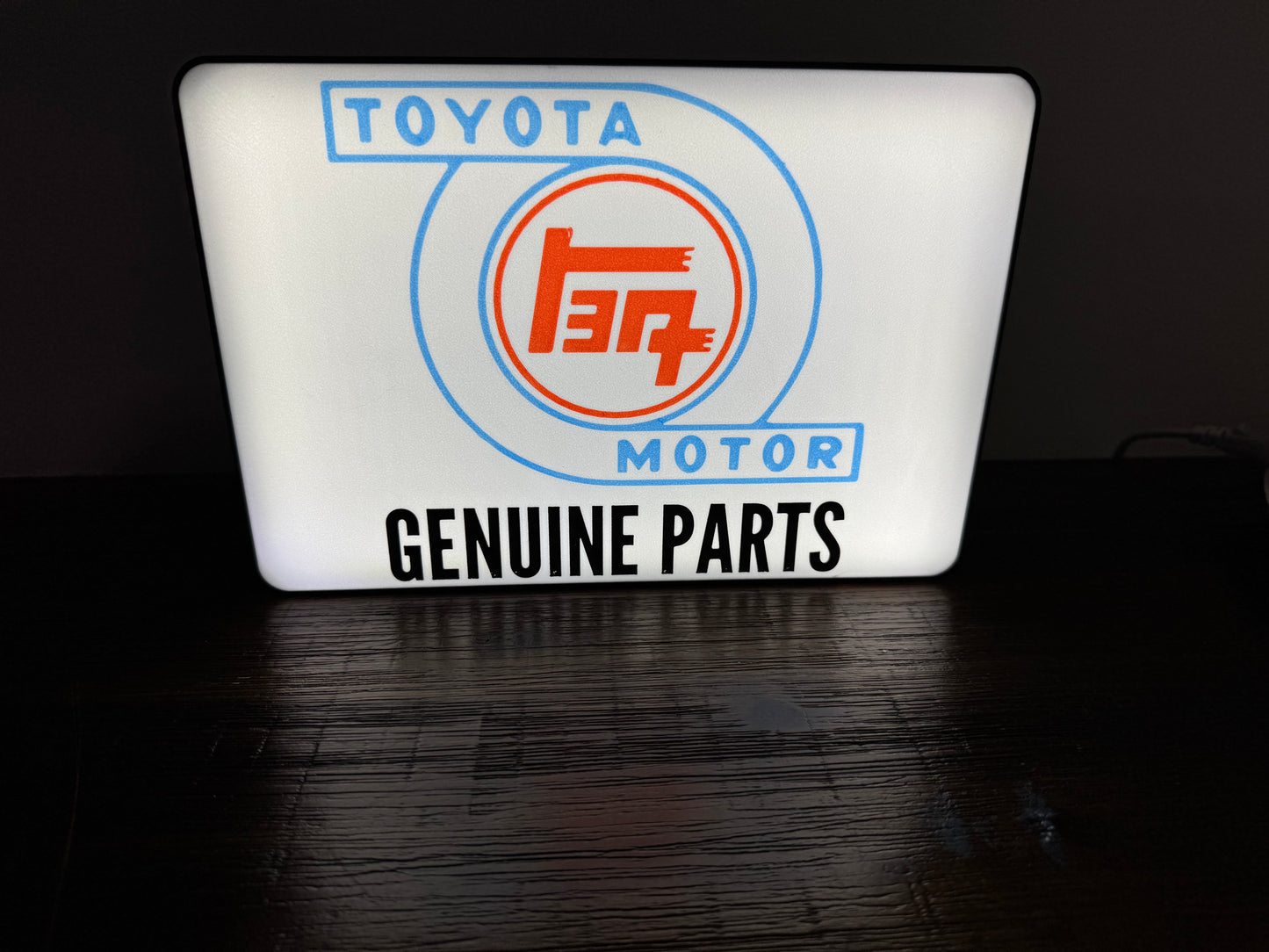 Toyota TEQ Motor - Genuine Parts - Light Up Artwork / Wall Art / Sign