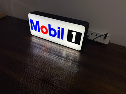Mobil 1 Logo - Light Up Artwork / Wall Art / Sign