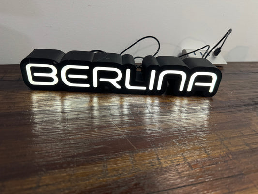 Holden Berlina Badge Logo - Light Up Artwork / Wall Art / Sign