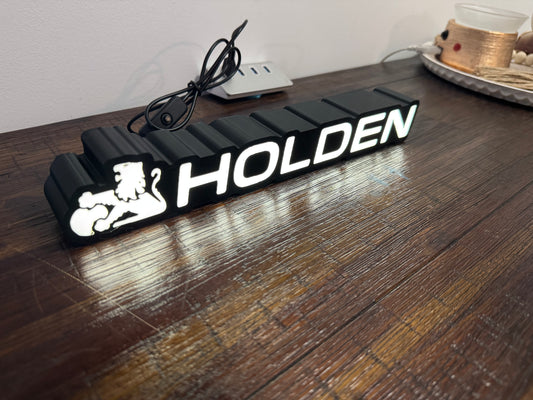 Holden Lion Badge Logo - Light Up Artwork / Wall Art / Sign