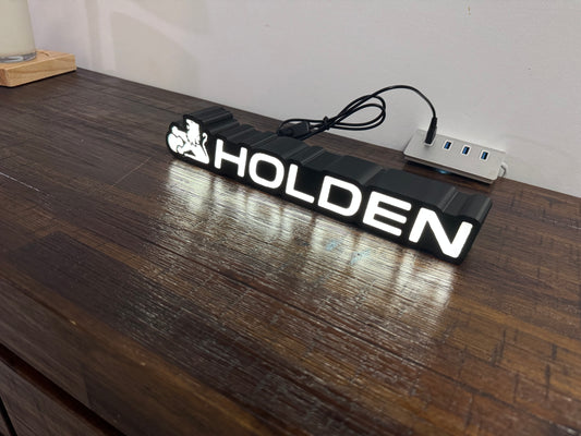Holden Lion Badge Logo - Light Up Artwork / Wall Art / Sign