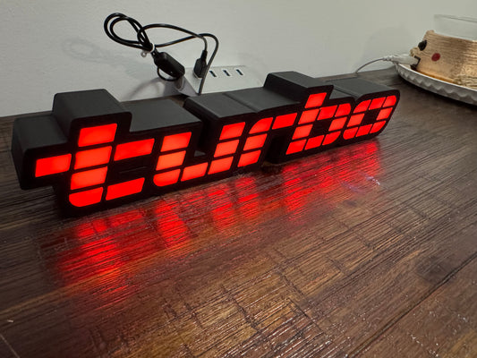 Holden Turbo Badge Logo - Light Up Artwork / Wall Art / Sign (Calais Turbo)