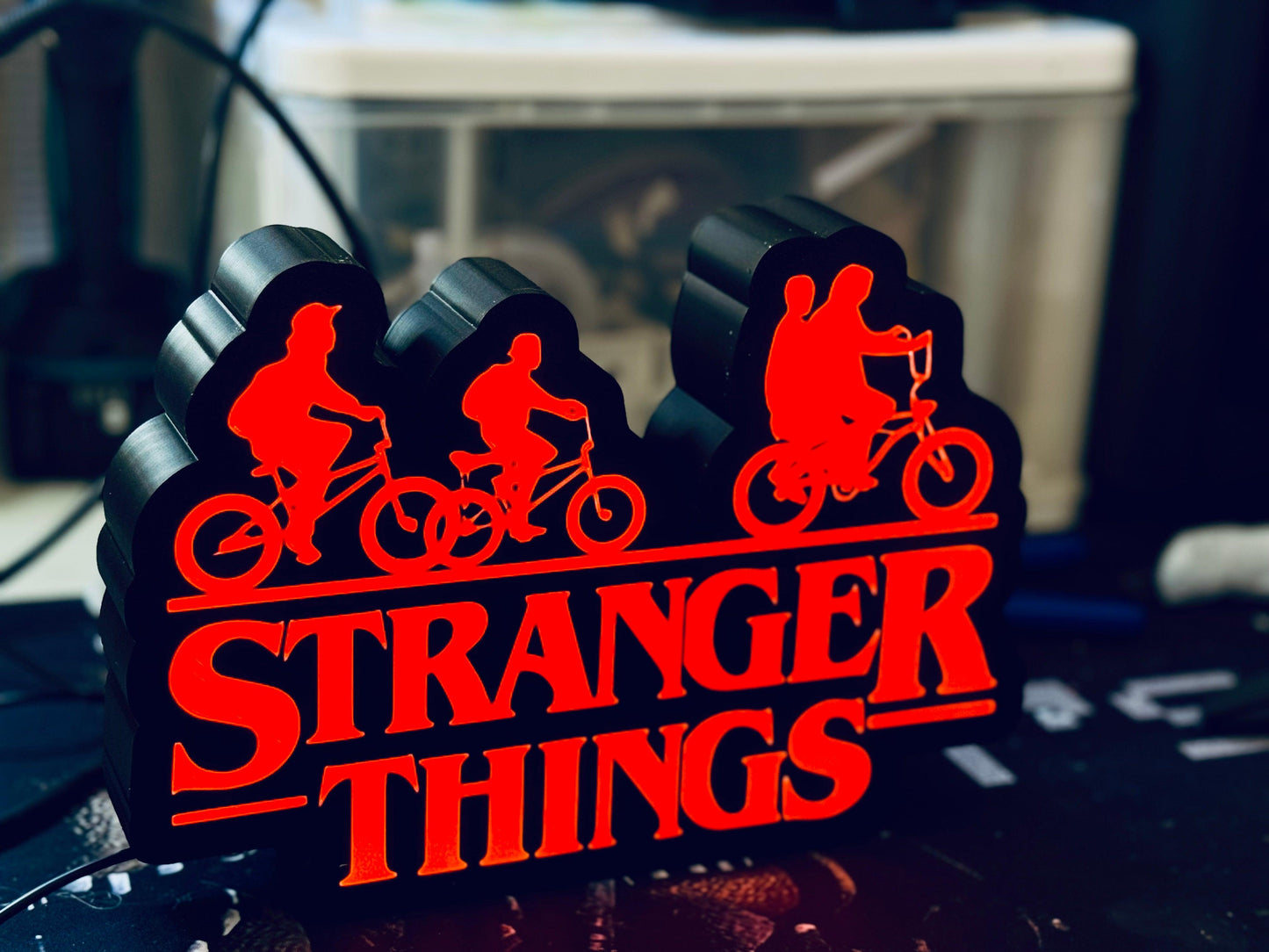 Stranger Things - Unique Wall Art Sign / Logo / Night Light - Michael's 3D World