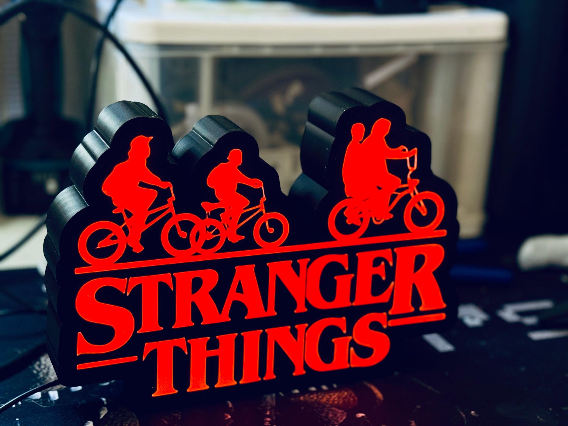Stranger Things - Unique Wall Art Sign / Logo / Night Light - Michael's 3D World