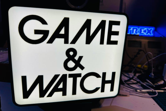 Nintendo's Famous Game & Watch series - A very brilliant and striking Logo in Light up Sign - Michael's 3D World