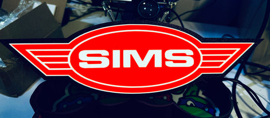 SIMS - Light up Logo / Sign - USB Powered - Michael's 3D World