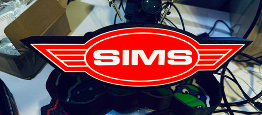SIMS - Light up Logo / Sign - USB Powered - Michael's 3D World