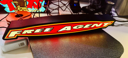Free Agent BMX - USB Powered Light Up Sign (2 Different Designs/Logos) - Michael's 3D World