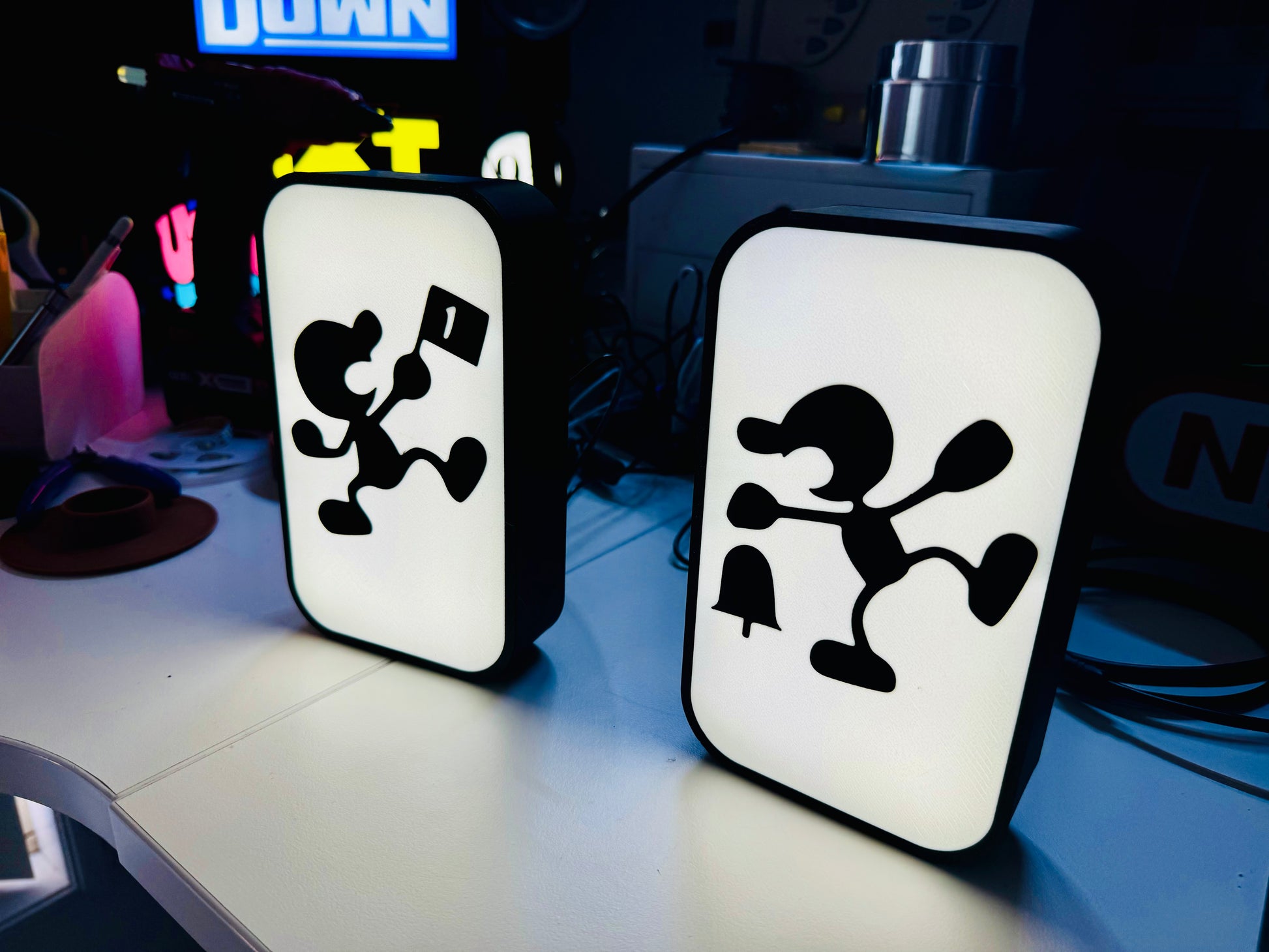 Nintendo's Famous Game & Watch series - Icon Logo's Light up Sign - Michael's 3D World