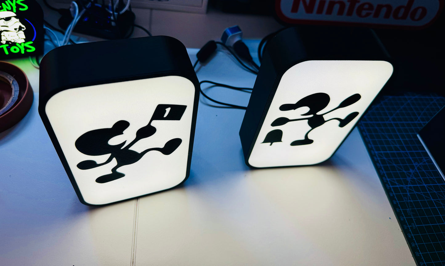 Nintendo's Famous Game & Watch series - Icon Logo's Light up Sign - Michael's 3D World