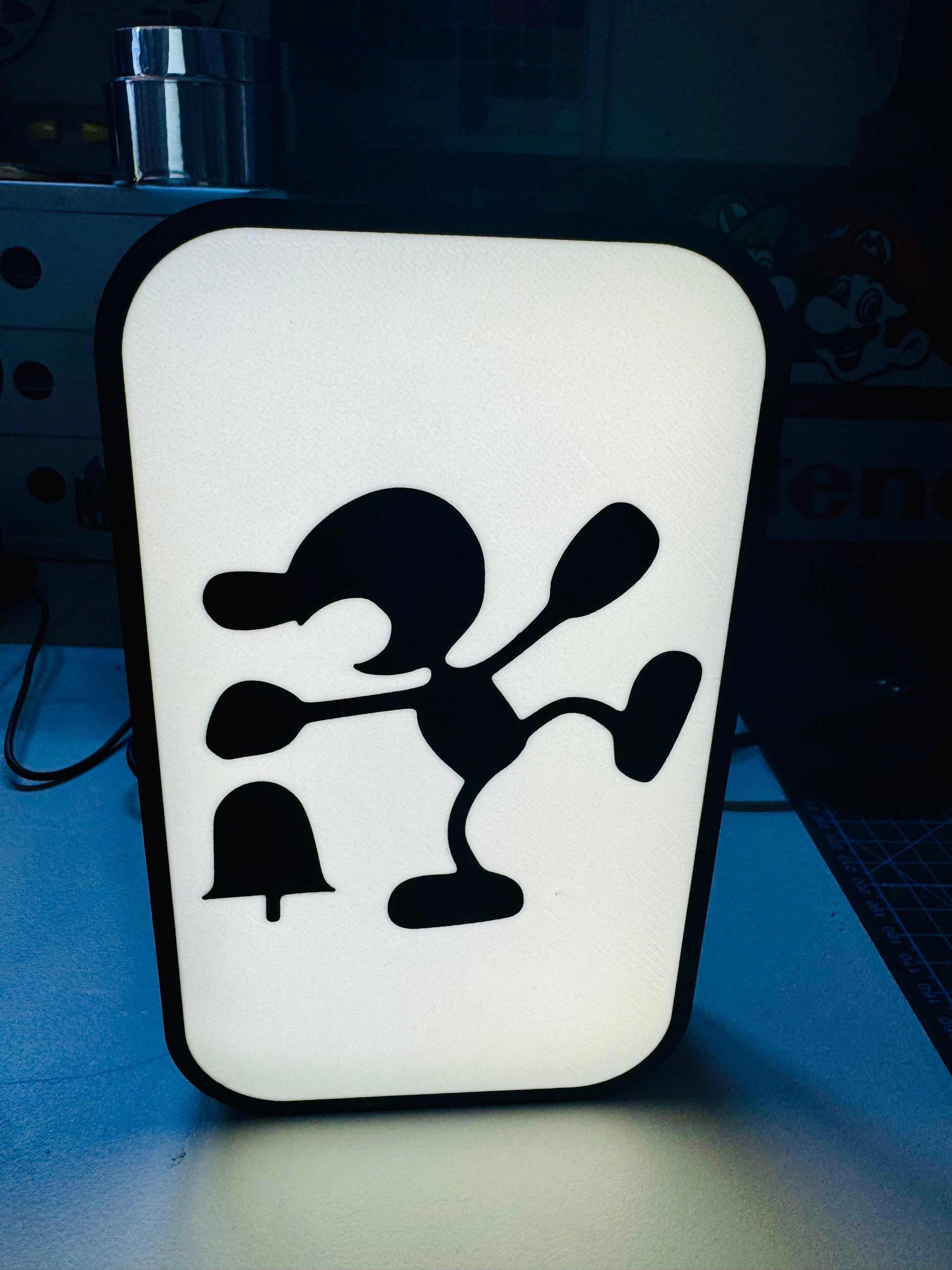 Nintendo's Famous Game & Watch series - Icon Logo's Light up Sign - Michael's 3D World