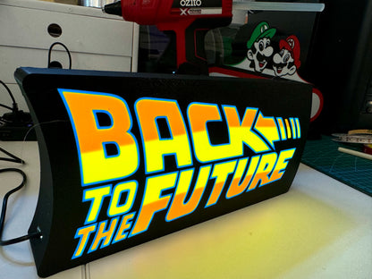 Back to the Future Logo - Light Up Sign - USB Powered Lamp - Michael's 3D World