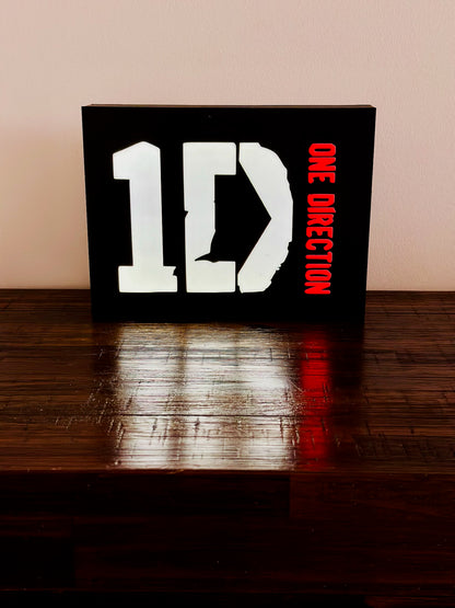 One Direction Illuminated Display Sign - Perfect for the Ultimate 1D Fan!