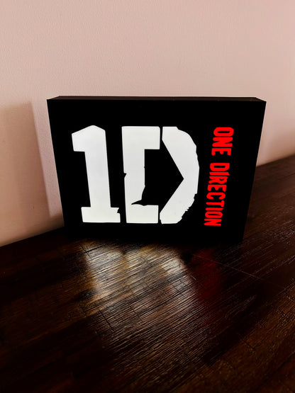 One Direction Illuminated Display Sign - Perfect for the Ultimate 1D Fan!