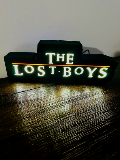 Los muchachos perdidos - Letrero luminoso / logotipo - Alimentación por USB