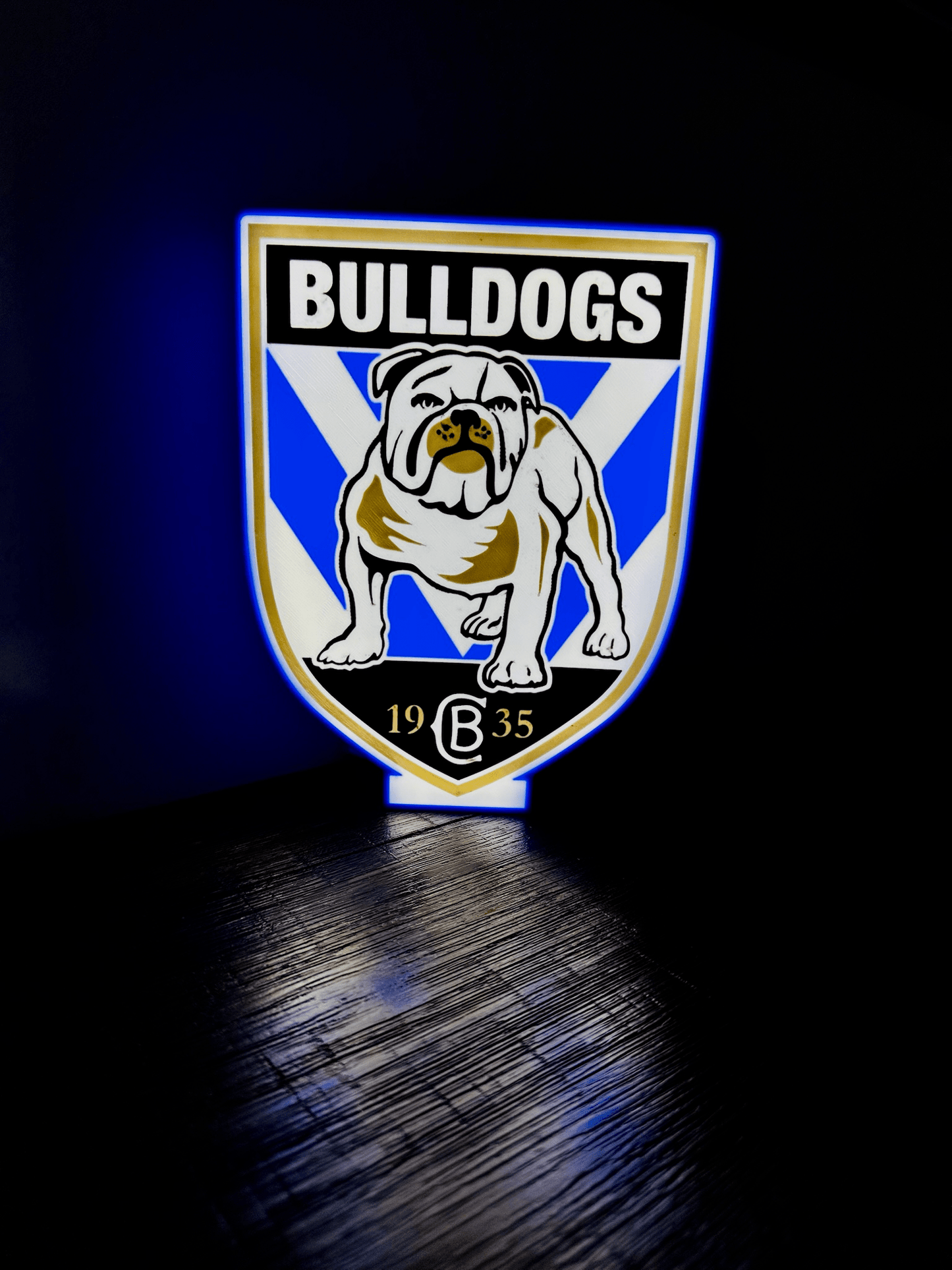 Bulldogs NRL Team Logo - Light Box / Night Light