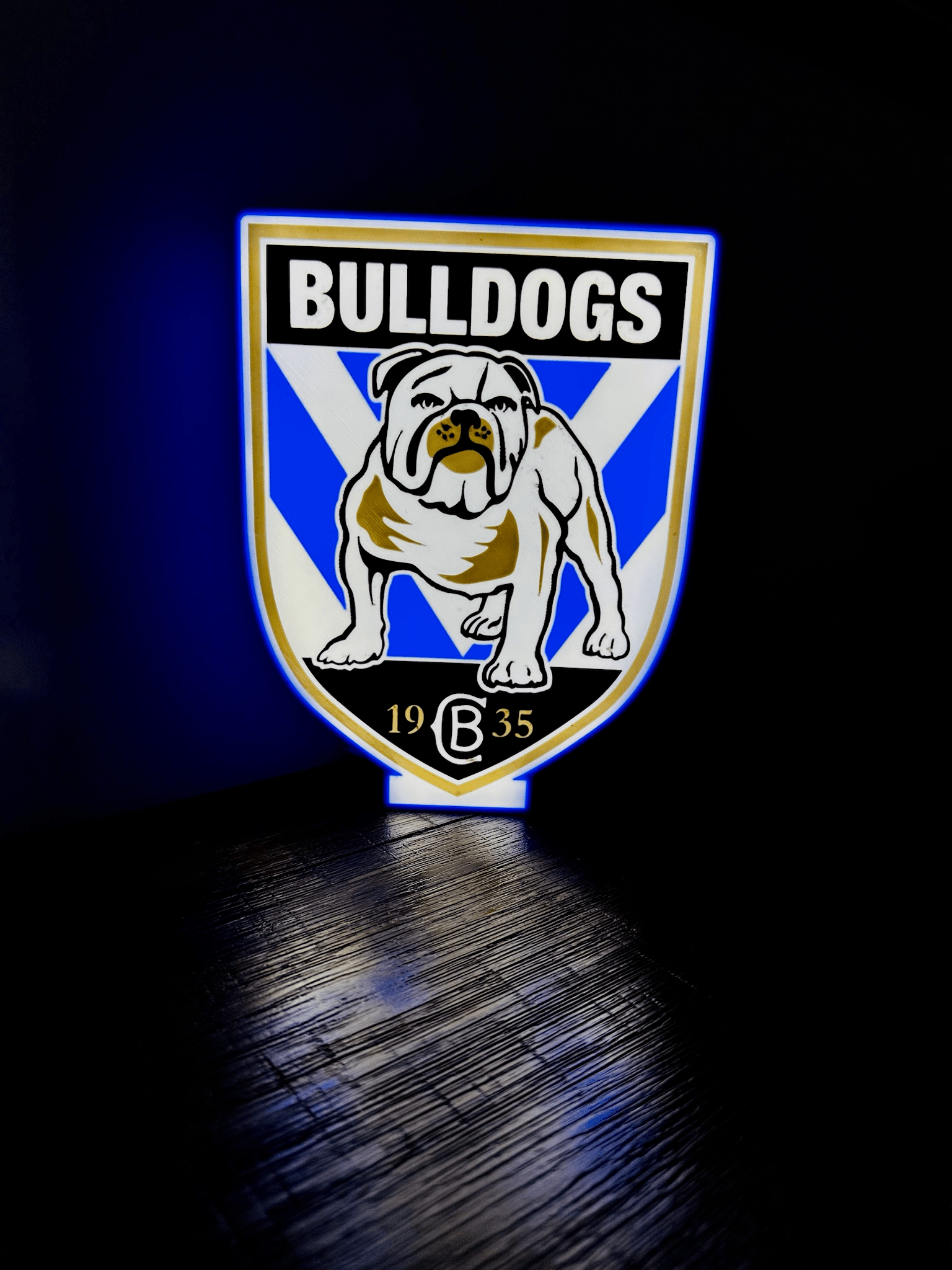 Bulldogs NRL Team Logo - Light Box / Night Light