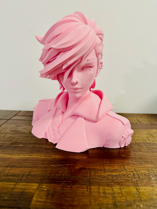 Arcane: Jinx, Vi, Isha & Caitlyn Bust Statues - 24cm Tall, Matte Finish