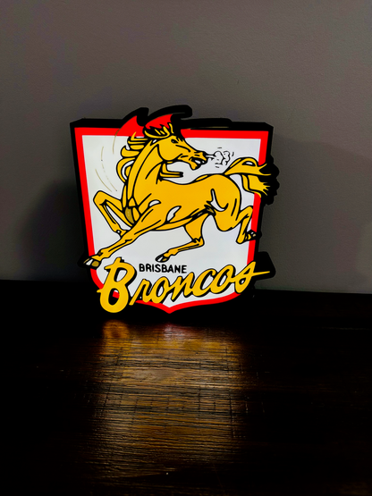 Brisbane Broncos Team (old) Logo - Light Box / Night Light
