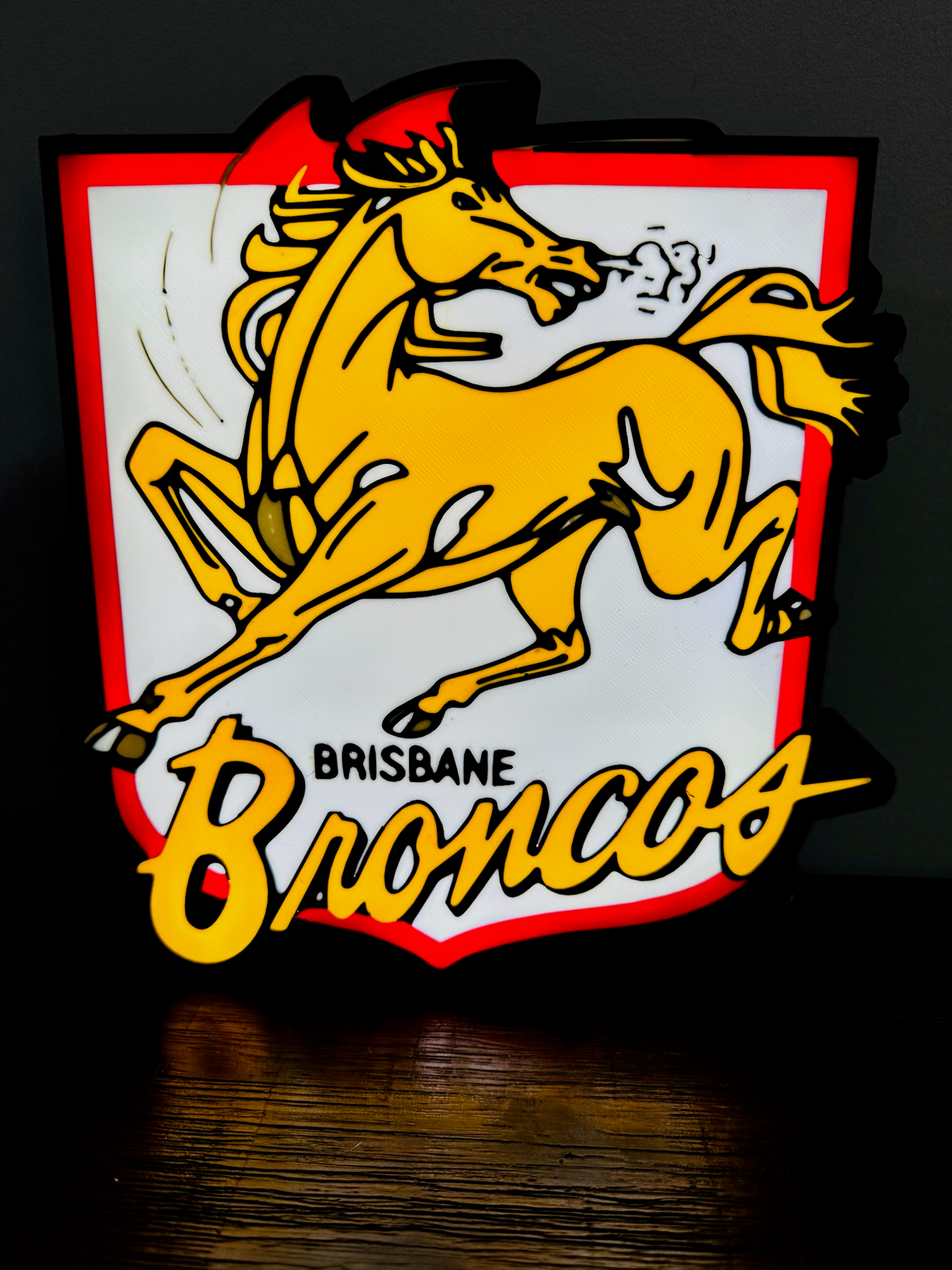 Brisbane Broncos Team (old) Logo - Light Box / Night Light
