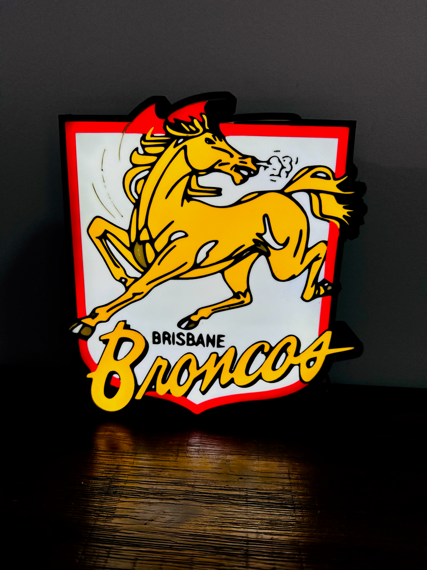Brisbane Broncos Team (old) Logo - Light Box / Night Light
