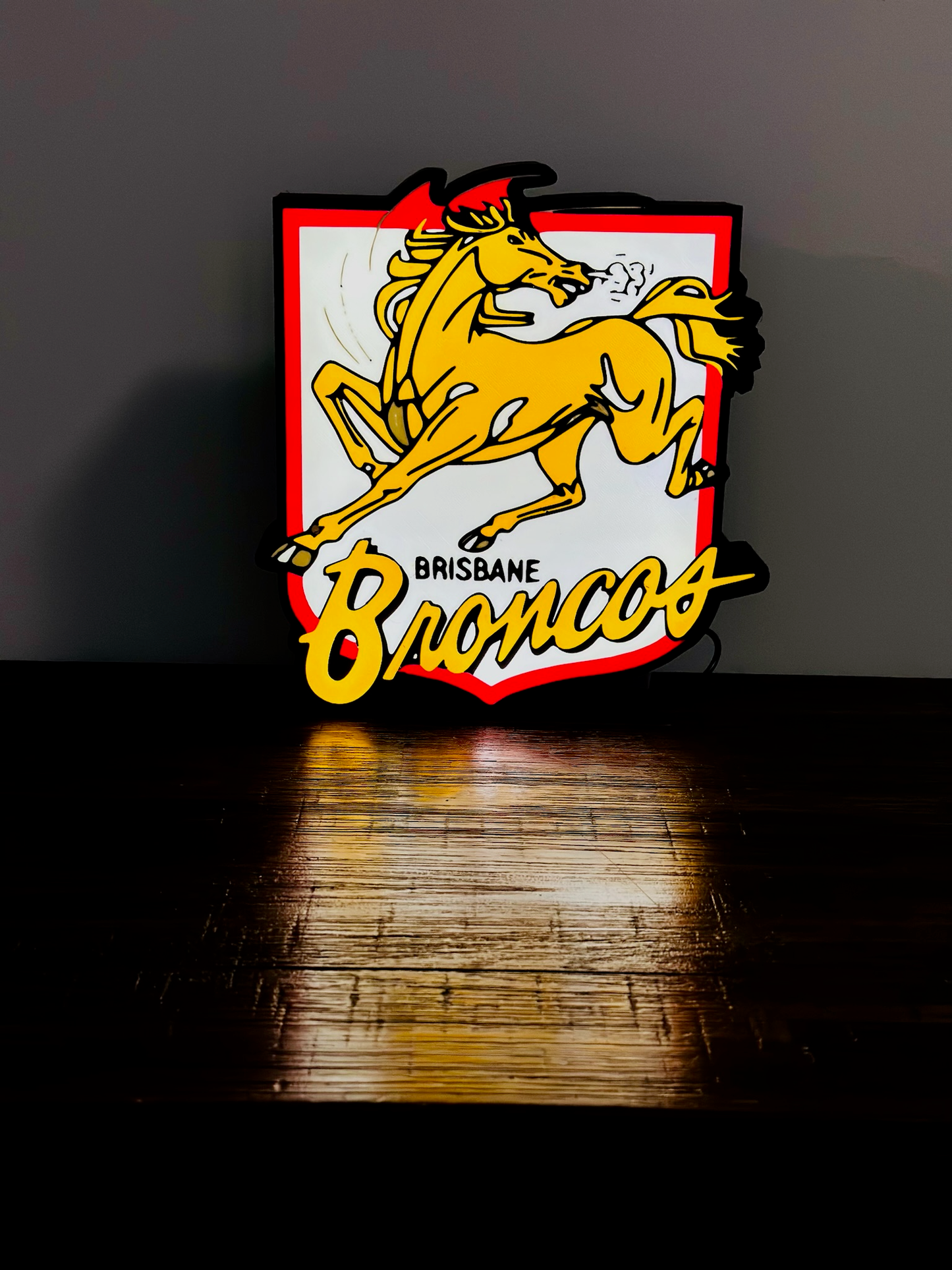 Brisbane Broncos Team (old) Logo - Light Box / Night Light