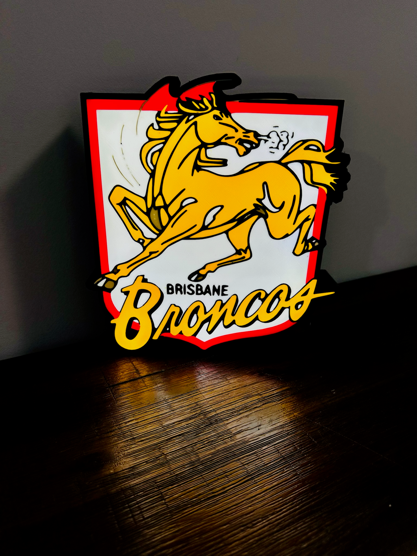 Brisbane Broncos Team (old) Logo - Light Box / Night Light
