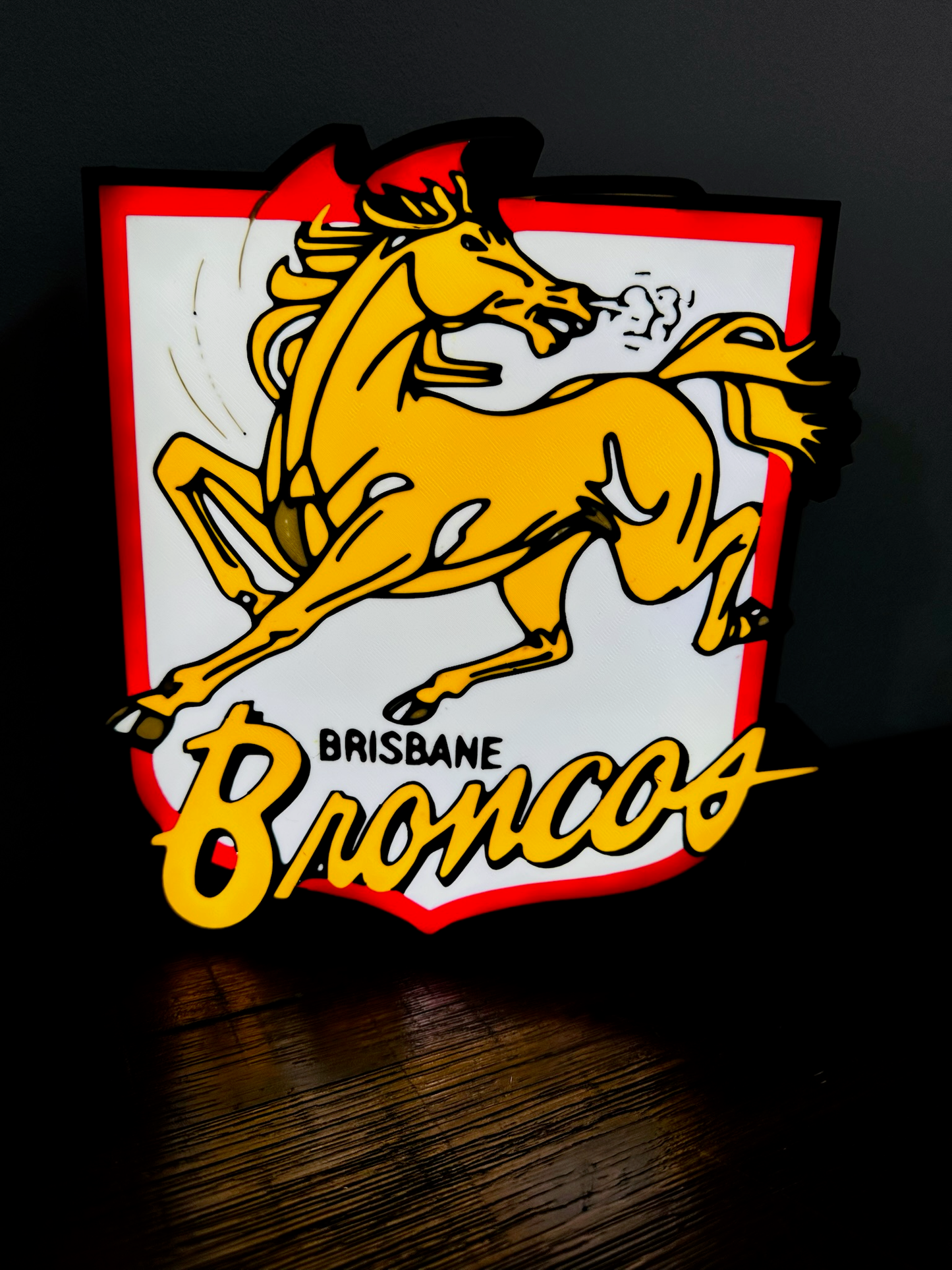 Brisbane Broncos Team (old) Logo - Light Box / Night Light