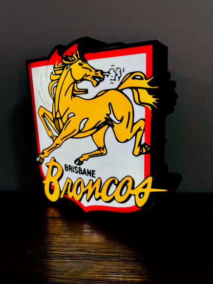 Brisbane Broncos Team (old) Logo - Light Box / Night Light