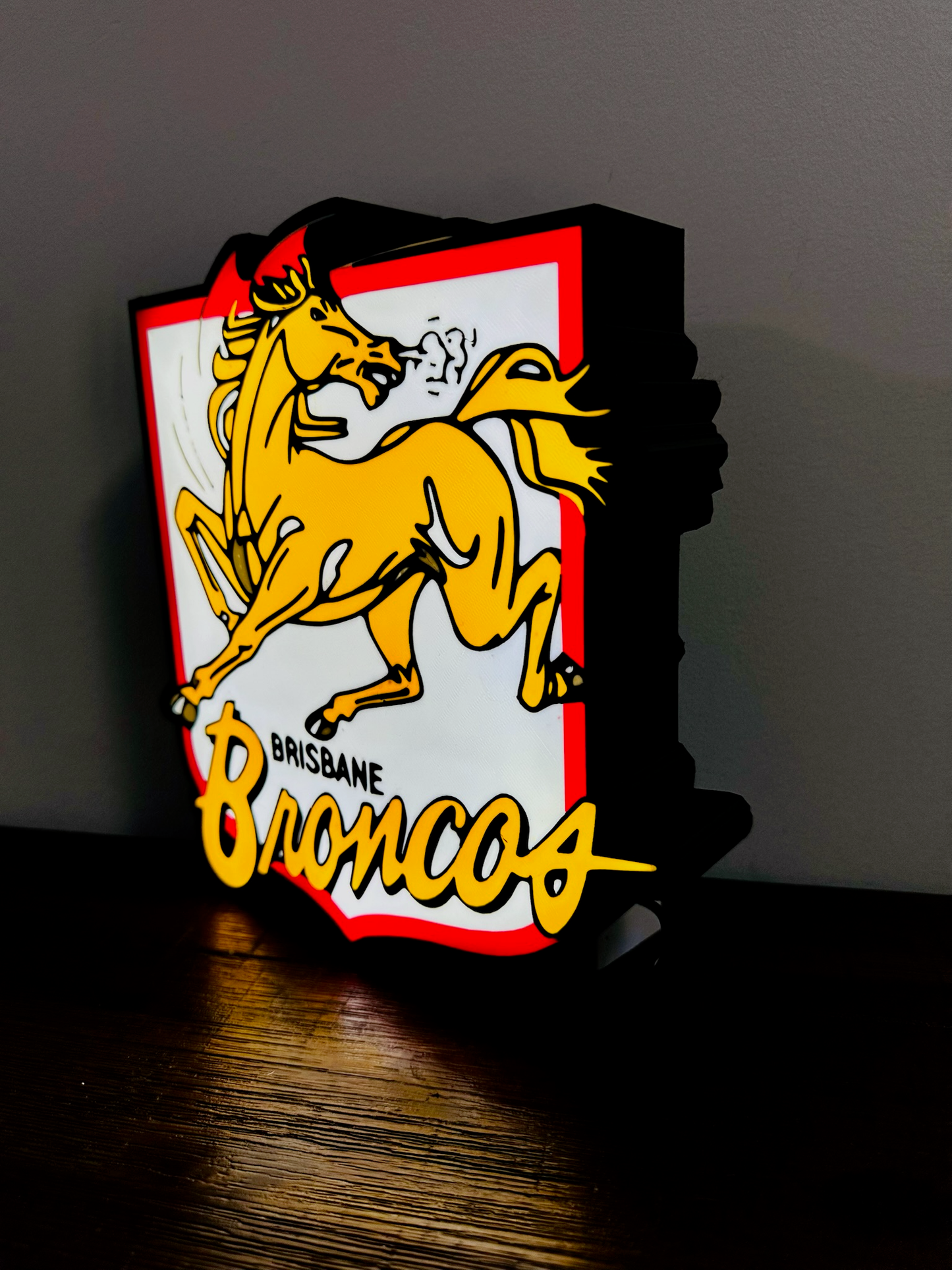 Brisbane Broncos Team (old) Logo - Light Box / Night Light