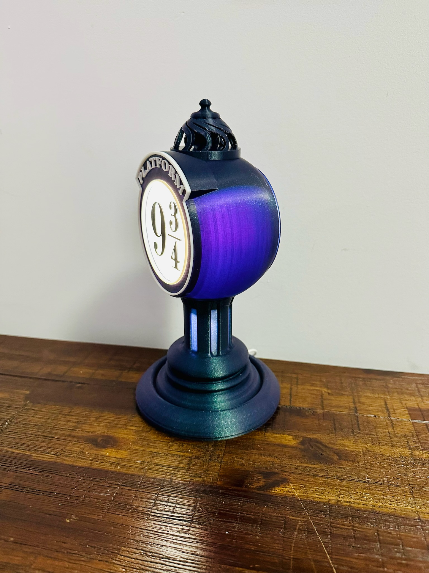 Lámpara LED iluminada de plataforma 9 3/4 de Harry Potter - Lámpara de plataforma de tren - Alimentación por USB