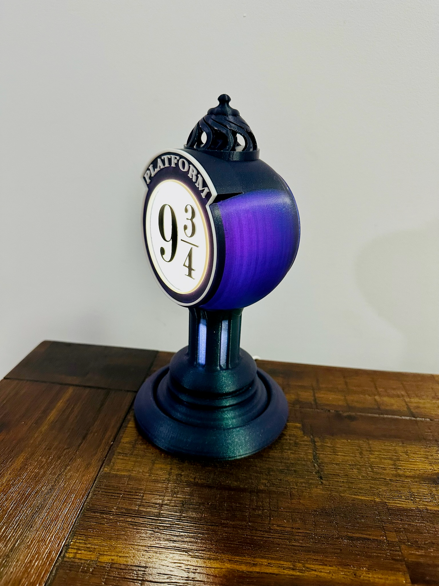 Lámpara LED iluminada de plataforma 9 3/4 de Harry Potter - Lámpara de plataforma de tren - Alimentación por USB